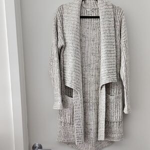 Banana Republic Cream Knit Coatigan Cardigan